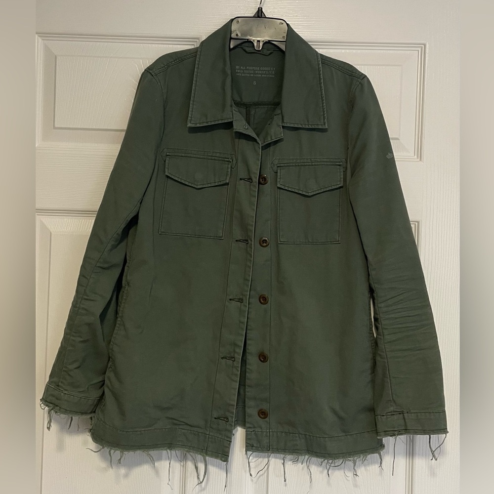 G1 All Purpose Goods Anthropologie Utility Army Green Fild Jacket Size Small